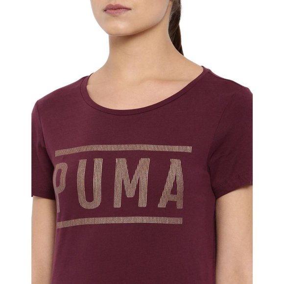 Athletic Women's Tee Puma Fig-BronzeMedal 100% COTTON - Picture 3 of 8